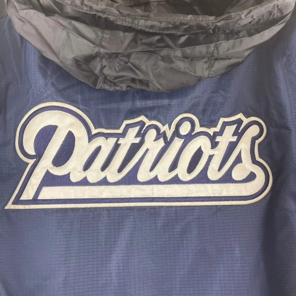 NFL New England Patriots Hooded Jacket‎ Navy Black Mens Medium L04280-PAT